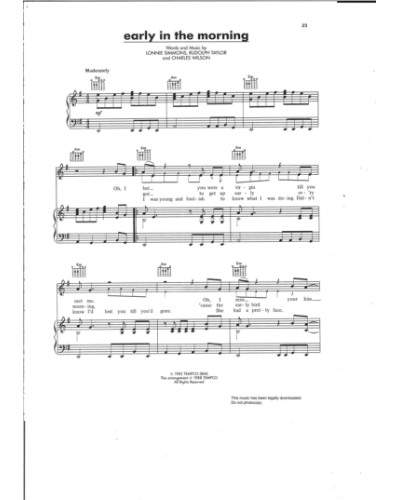 Early in the Morning — Robert Palmer