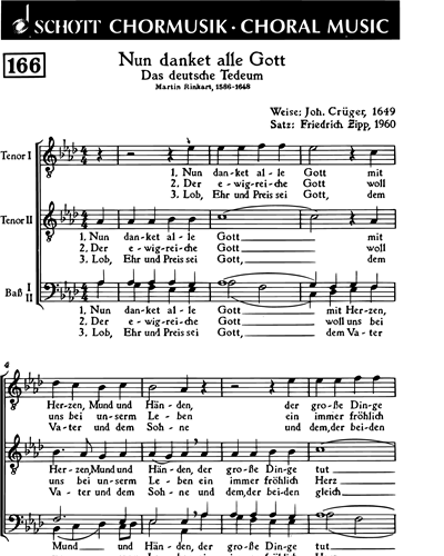 Nun danket alle Gott — Friedrich Zipp