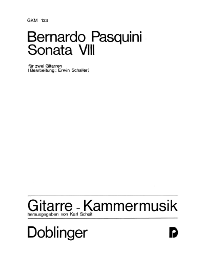 Sonata No. 8 in G minor — Bernardo Pasquini