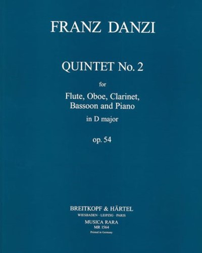 Quintet in D major, op. 54 — 但齐