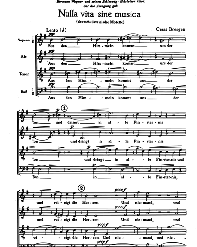 Nulla vita sine musica — Cesar Bresgen