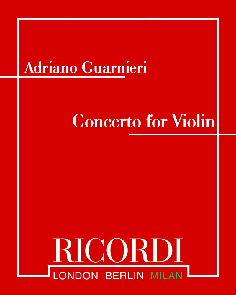 Concerto for Violin — Adriano Guarnieri