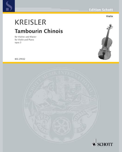 Tambourin Chinois, op. 3 — 克莱斯勒