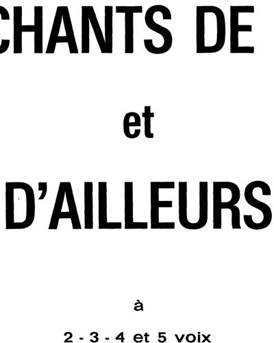 Twenty Chants of France and Beyond — Blas Sanchez