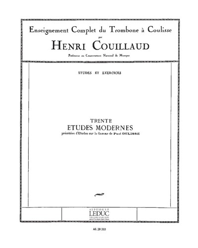 Thirty Études modernes — Henri Couillaud