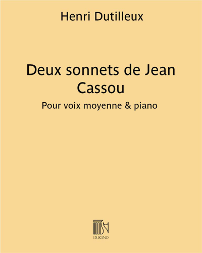 Deux sonnets de Jean Cassou (Extracts from "33 sonnets composés au secret") — 迪蒂耶