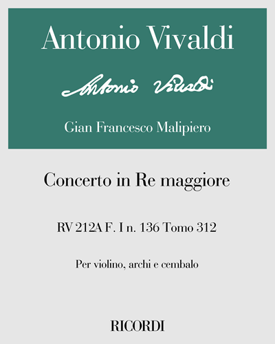 Concerto in D major, RV 212a — 维瓦尔第