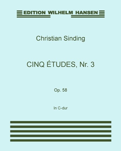 Five Études, op. 58 No. 3 — 克里斯蒂安·辛丁
