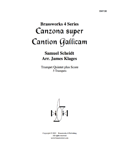 Canzon super Cantion Gallicam — 沙伊特