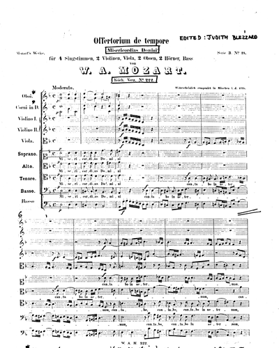 Misericordias Domini, K. 222 — 莫扎特
