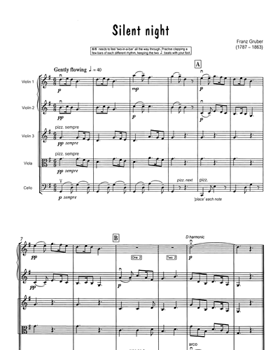 "Silent Night" & "O Come All Ye Faithful" — 格鲁贝尔