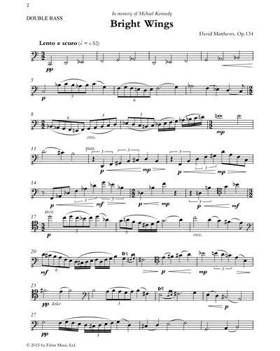 Bright Wings, op. 134 — David Matthews