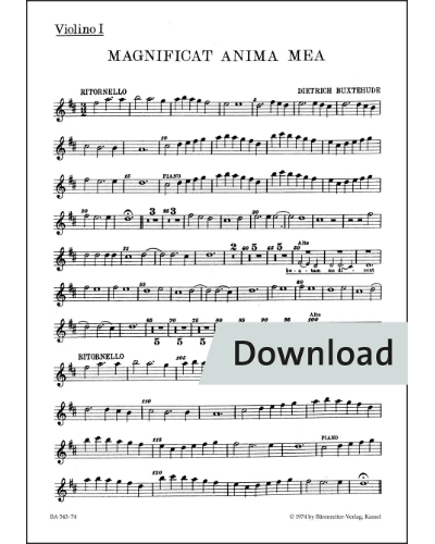 Magnificat anima mea BuxWV-Anh 1 — 布克斯特胡德
