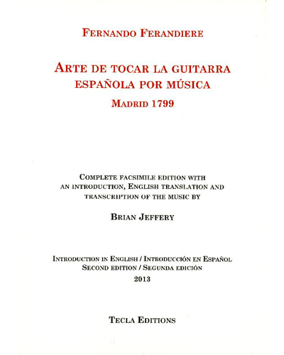 Arte de tocar la guitarra española por música — Fernando Ferandiere