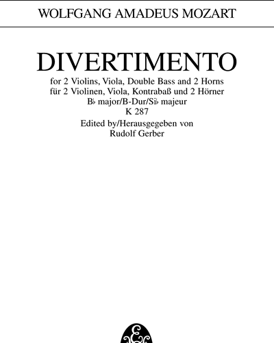 Divertimento No. 15 Bb major — 莫扎特
