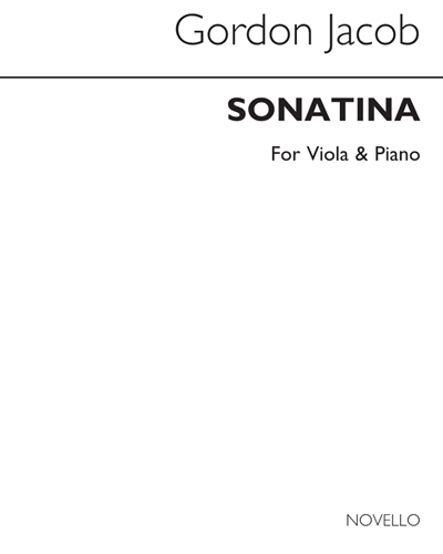 Sonatina for Viola (or Clarinet in A) and Piano — Gordon Jacob