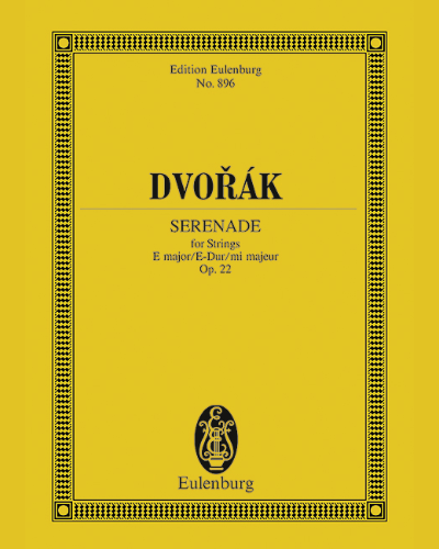 Serenade in E major, op. 22 — 德沃夏克
