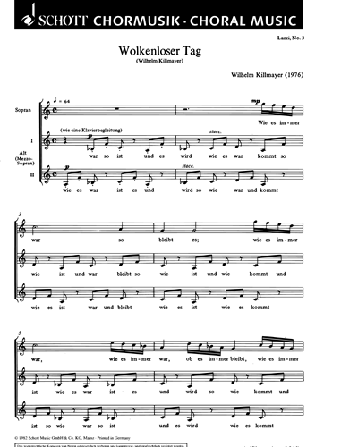 Lazzi — Wilhelm Killmayer