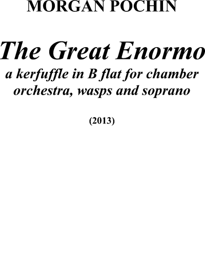 The Great Enormo — Morgan Pochin
