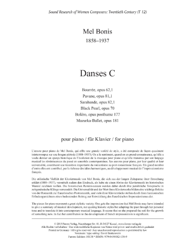 Danses C, Vol. 11 — Mel Bonis