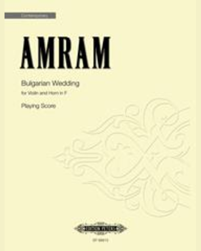 Bulgarian Wedding (Playing Score) — David Amram