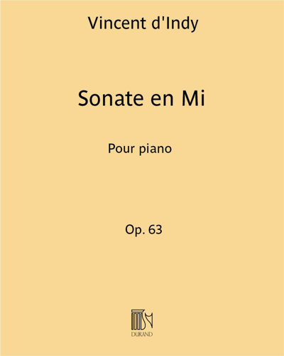 Sonata in E major, op. 63 — 丹第