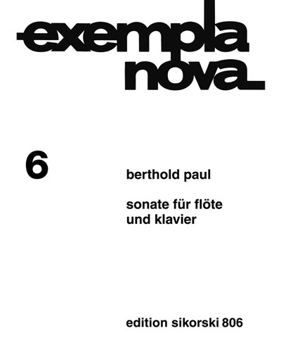 Sonata, op. 8 — Berthold Paul