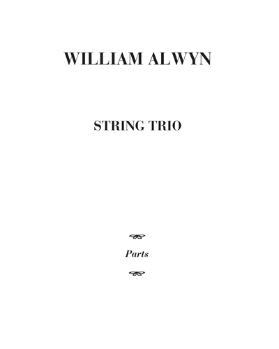 String Trio — William Alwyn