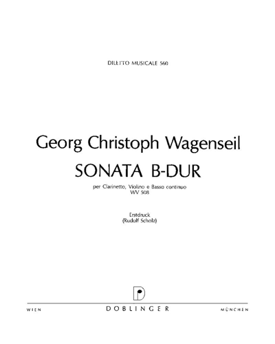 Sonata in B-flat major, WV 508 — 瓦根塞尔