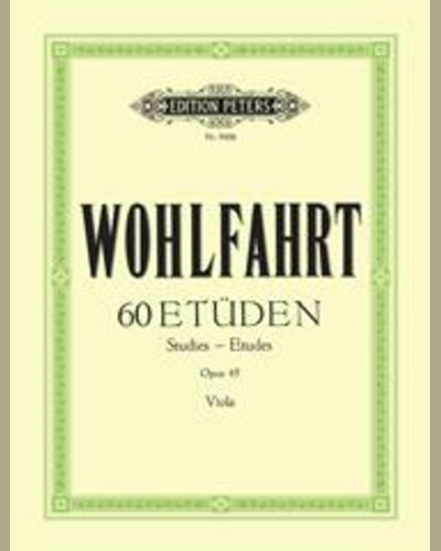 60 Studies Op. 45 for Violin (Transcribed for Viola) — Franz Wohlfahrt