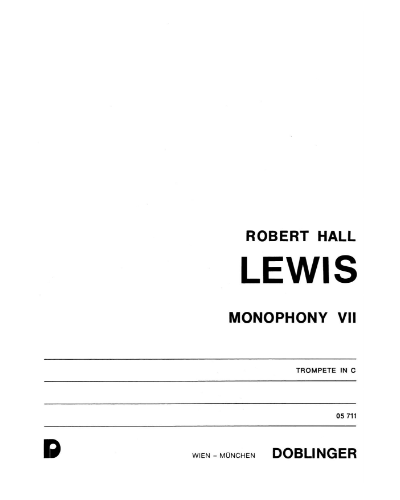 Monophony VII — Robert Hall Lewis
