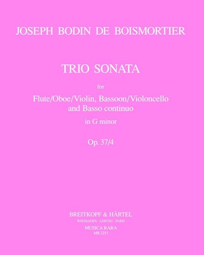 Triosonate in g-moll op. 37/4 — Joseph Bodin de Boismortier