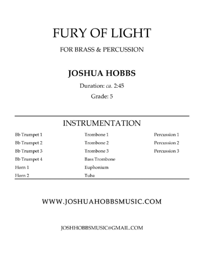 Fury of Light — Joshua Hobbs
