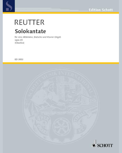 Solo-Cantata — Hermann Reutter