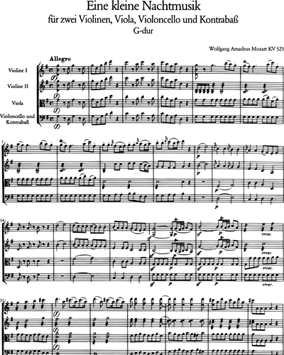 Eine kleine Nachtmusik, K. 525 — 莫扎特