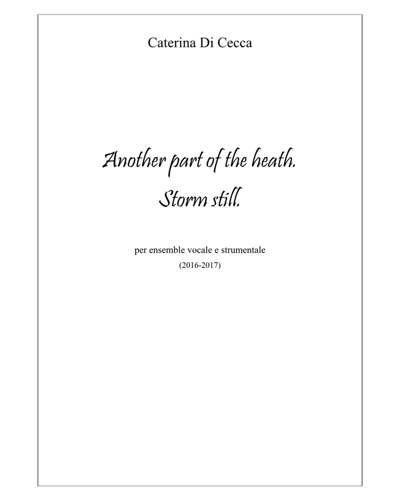 Another part of the heath storm still — Caterina Di Cecca