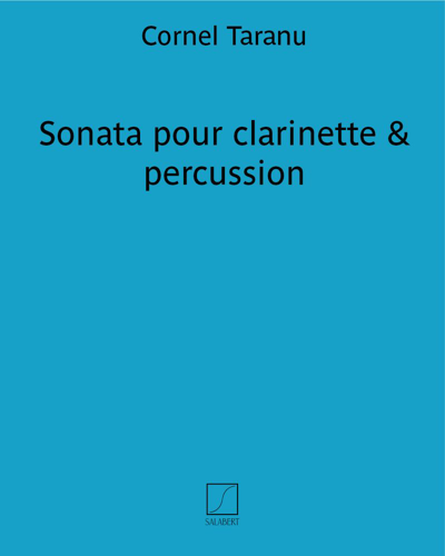 Sonata pour clarinette & percussion — Cornel Ţăranu