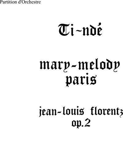 Ti-nde — Jean-Louis Florentz