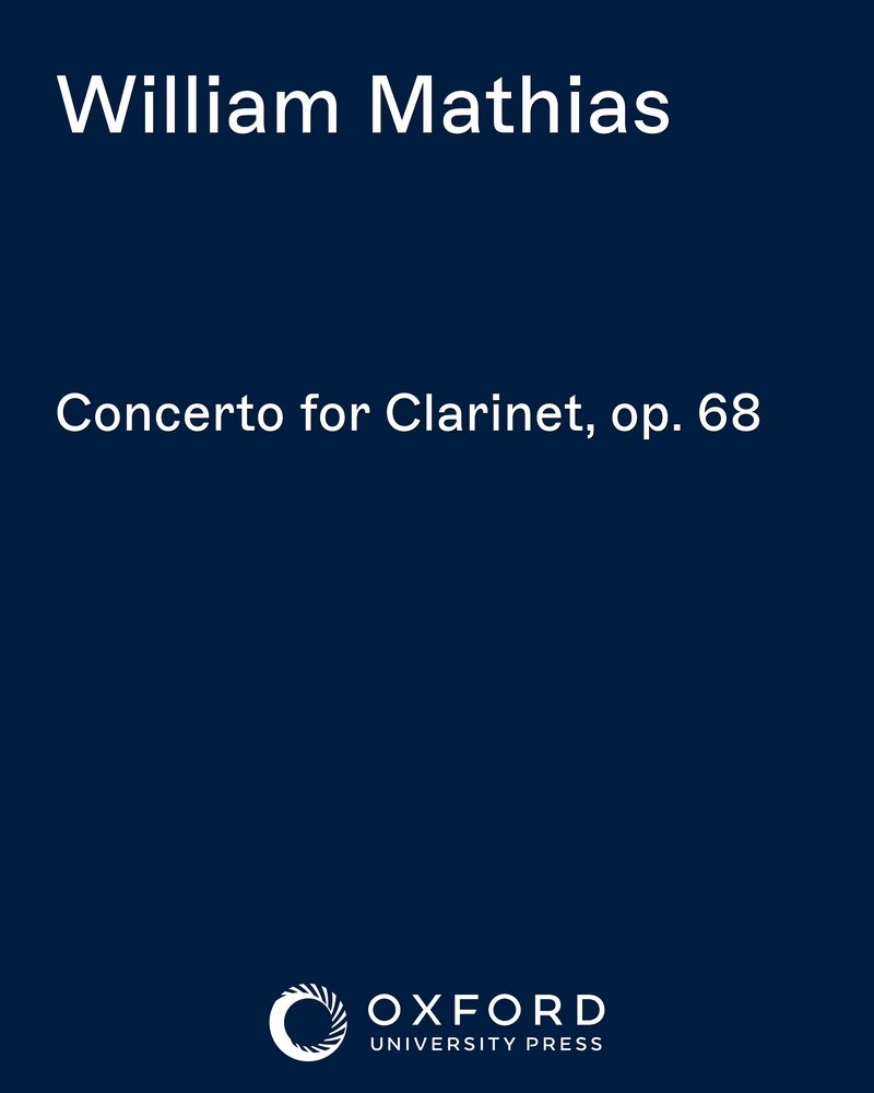 Concerto for Clarinet, op. 68 — William Mathias