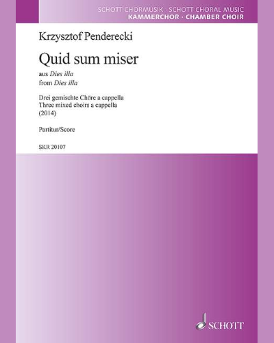 Quid sum miser — 彭德雷茨基
