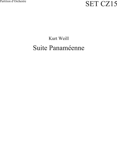 Suite Panaméenne — 魏尔