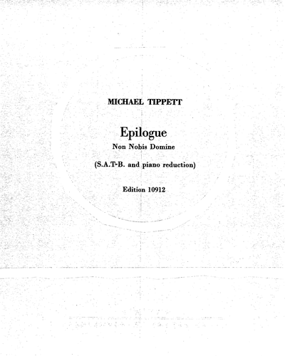 Epilog — 迈克尔·蒂皮特