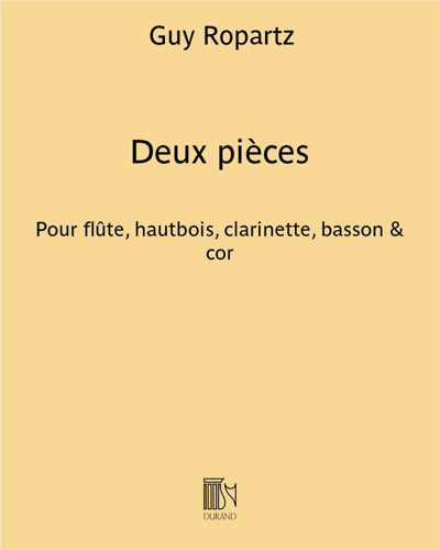 Deux pièces pour flûte, hautbois, clarinette, basson & cor — 罗帕茨