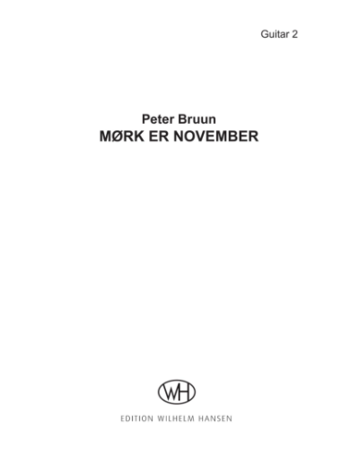 Mørk Er November — Peter Bruun
