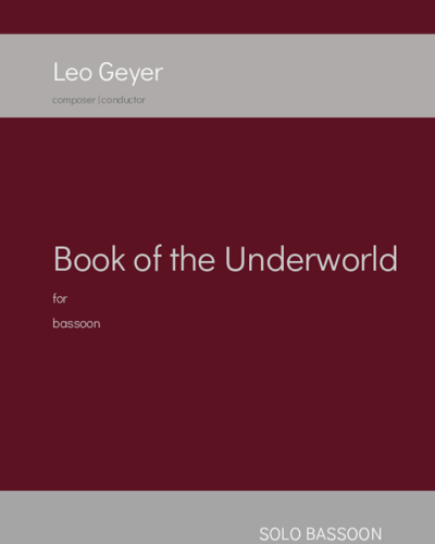 Book of the Underworld — Leo Geyer