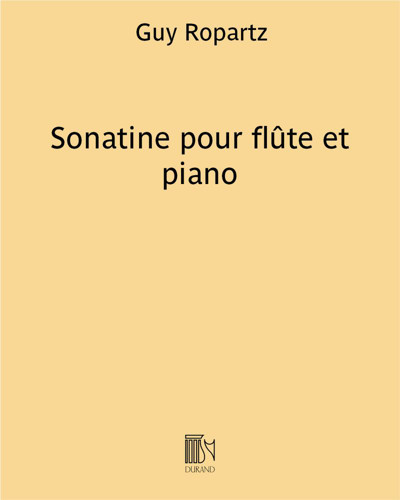 Sonatine pour flûte et piano — 罗帕茨