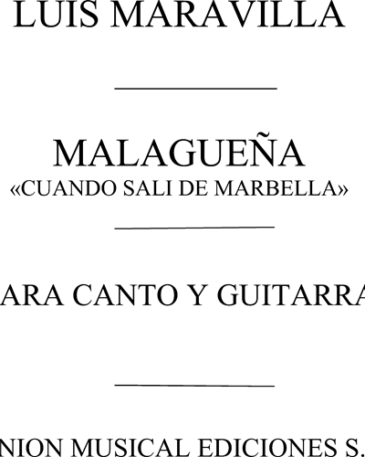Malagueña — Luis Maravilla