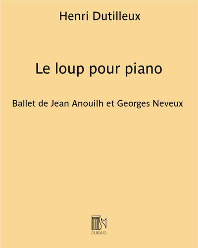 Le loup pour piano — 迪蒂耶