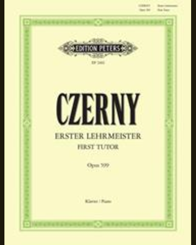 First Tutor Op. 599 for Piano — 车尔尼