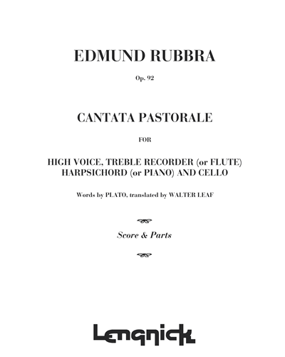 Cantata pastorale, op. 92 — 埃德蒙·鲁布拉